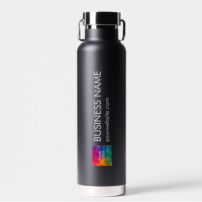 Firmenlogo Modernes, elegantes Minimalistisches De Trinkflasche (Vorne)