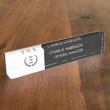 Firmenlogo | Modernes schwarzes Firmenbüro