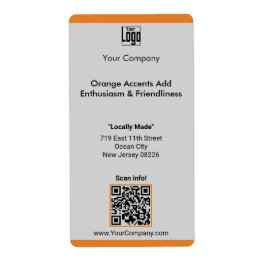 Firmenlogo Motto Anschrift QR-Code Grosser