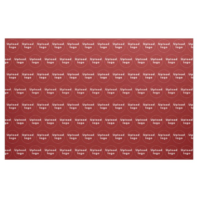 Firmenlogo Nahtloses Muster auf rotem Stoff (Yard (91,4 cm))