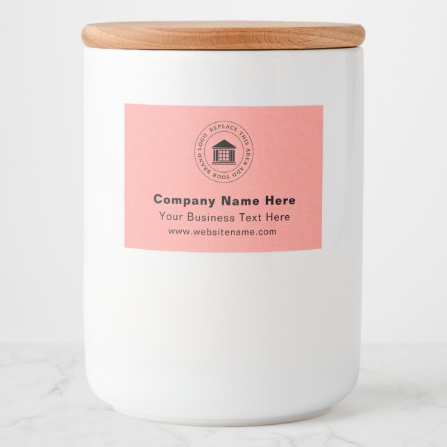 Firmenlogo | Name | Slogan-Website Lebensmitteletikett (Vorderseite)