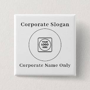 Firmenlogo Name Slogan Werbedesign Button