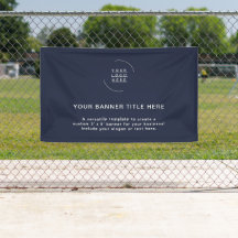 Firmenlogo | Navy Blue Beruflich 5' Banner