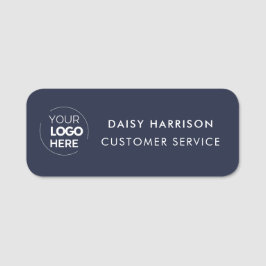 Firmenlogo | Navy Blue Custom Mitarbeiter Namensschild