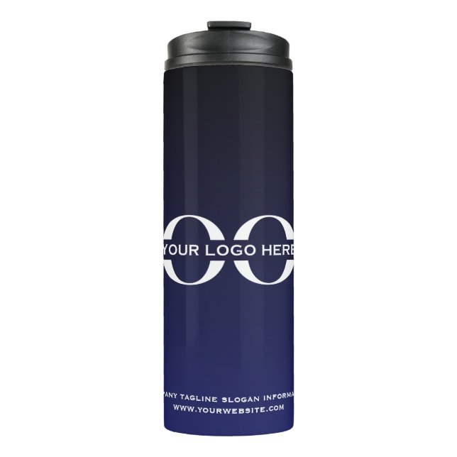 Firmenlogo Navy Thermosbecher (Vorderseite)