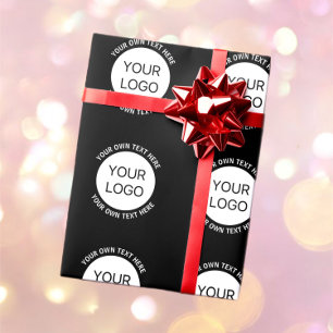 Firmenlogo oder Bild- und Bearbeitungstext Geschenkpapier