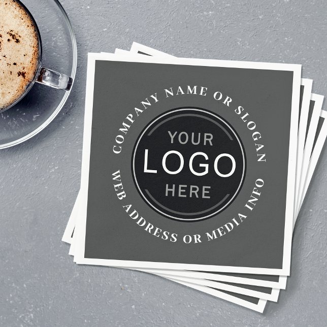 Firmenlogo oder Markenbezeichnung Moderne Beruflic Serviette (Several styles to choose from.)