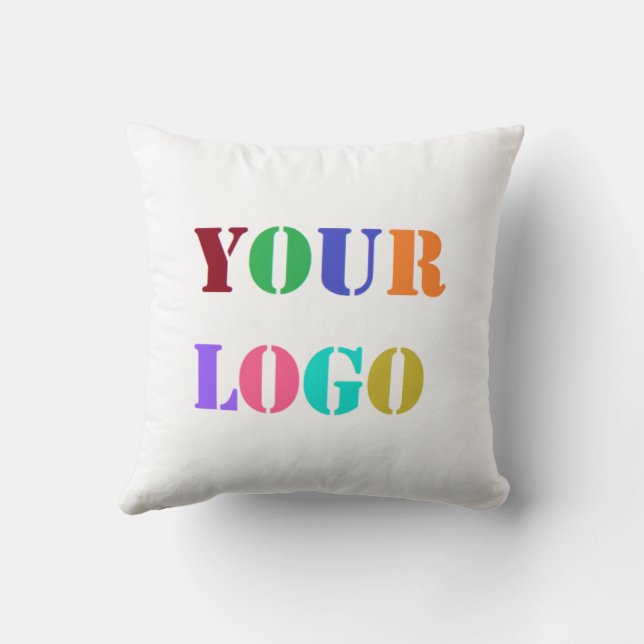 Firmenlogo oder Personalisiertes Foto Kissen (Rückseite)