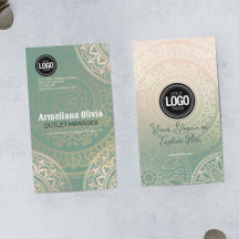 Firmenlogo personalisieren | Elegant Green Yoga