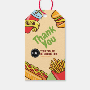 Firmenlogo personalisieren Hamburger Hotdog Them Geschenkanhänger