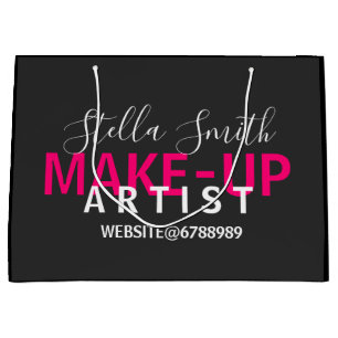 Firmenlogo Personalisiert Makeup Artist Standard Große Geschenktüte
