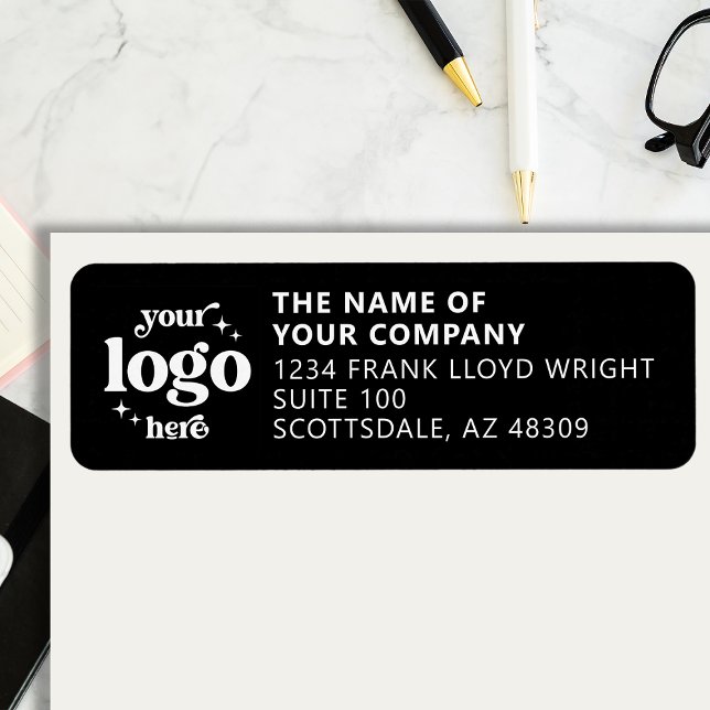 Firmenlogo Personalisierte Business-Rücksendeadres (Von Creator hochgeladen)