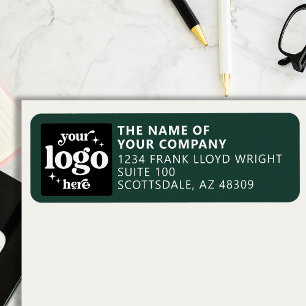 Firmenlogo Personalisierte Business-Rücksendeadres