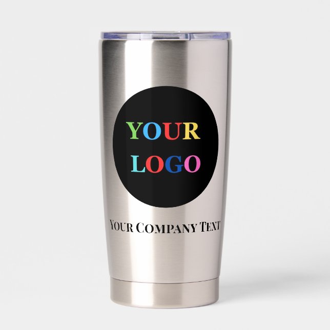 Firmenlogo Personalisierte Geschäftskaffee Thermobecher (Vorderseite)