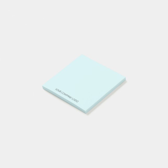 Firmenlogo, personalisierte Post-it-Notizen Post-it Klebezettel (angewinkelt)