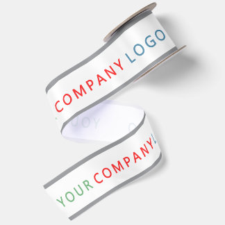 Firmenlogo personalisiertes Satinband