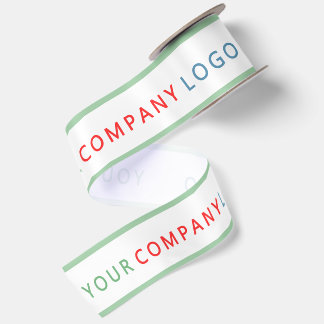 Firmenlogo personalisiertes Satinband