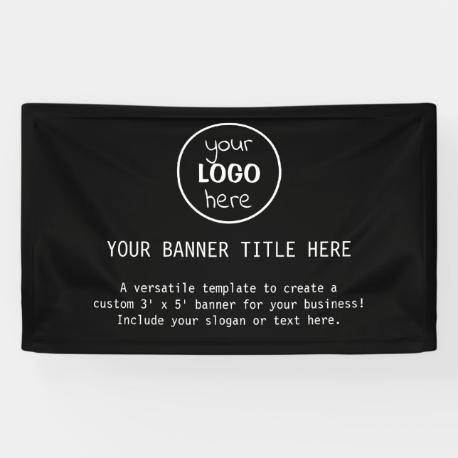 Firmenlogo Persönliche Werbebanner Banner (Horizontal)