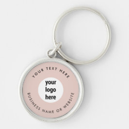 Firmenlogo Pink Minimalistisch Business Schlüsselanhänger