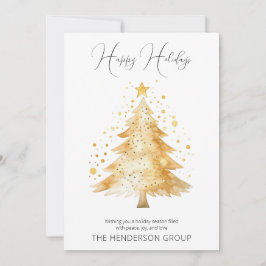 Firmenlogo QR Code Glücklicher Weihnachtsbaum Feiertagskarte