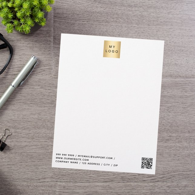 Firmenlogo QR-Markenfarbe Briefbogen (Von Creator hochgeladen)