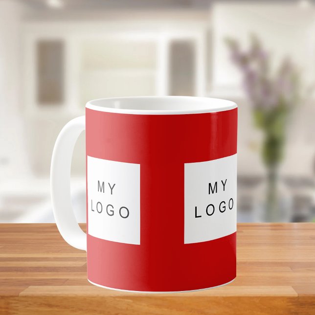 Firmenlogo rot kaffeetasse (Von Creator hochgeladen)