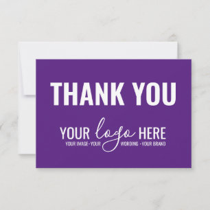 Firmenlogo Royal Lila Vielen Dank Dankeskarte