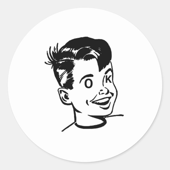 Firmenlogo Runder Aufkleber (Vorderseite)
