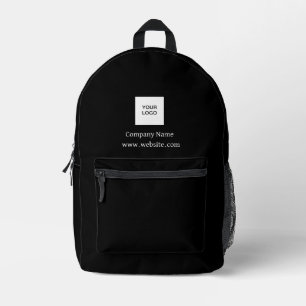 Firmenlogo Schwarz Unternehmen Corporate Bedruckter Rucksack