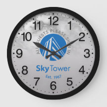 Firmenlogo Schwarzer grauer Marmorname Sky Tower