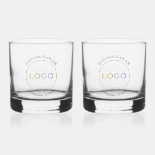 Firmenlogo Slogan Couple Elegant Whiskyglas