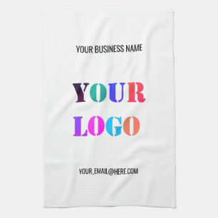 Firmenlogo Text Business Küche Handtuch