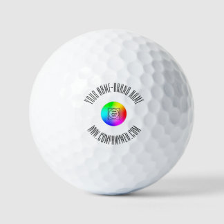 Firmenlogo-Textstempel-Branding Golfbälle