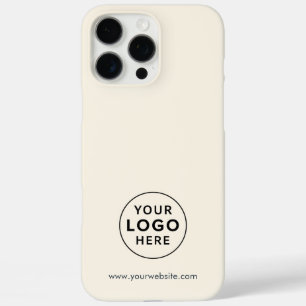 Firmenlogo und Firmenwebsite Adresse Mitarbeiter iPhone 16 Pro Max Hülle