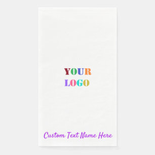 Firmenlogo und Handtücher aus Papier Serviette