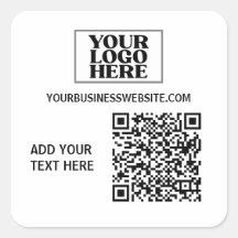 Firmenlogo und QR-Code