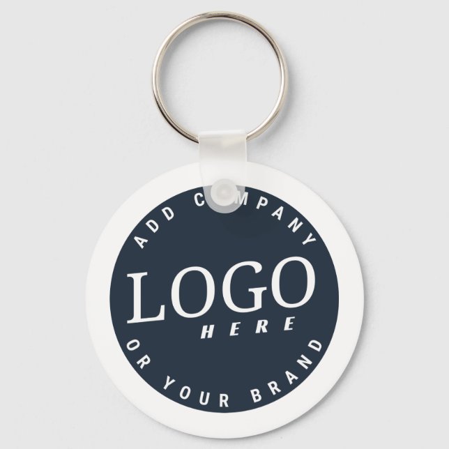 Firmenlogo und Rücksendeadresse DIY Moderne Schlüsselanhänger (Vorderseite)