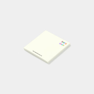 Firmenlogo und Text-Business-Post-it®-Hinweise Post-it Klebezettel