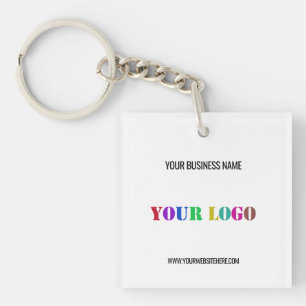 Firmenlogo und Text-Business-Schlüsselanhänger Schlüsselanhänger