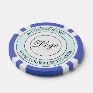 Firmenlogo und Text für benutzerdefinierte Markenb Pokerchips