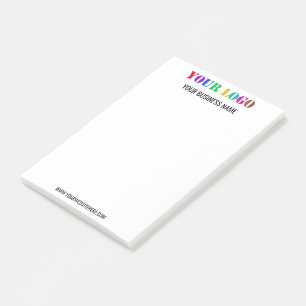 Firmenlogo und Text für Ihr Unternehmen Post-it Klebezettel