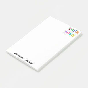 Firmenlogo und Text-Website - Anmerkungen veröffen Post-it Klebezettel