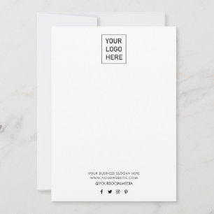 Firmenlogo und Textfirma Elegant Minimalistisch Mitteilungskarte