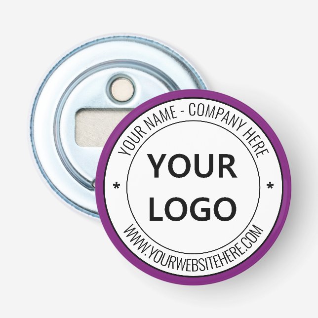 Firmenlogo und Textflaschenöffner Flaschenöffner (Vorderseite)