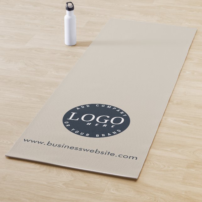 Firmenlogo und Website-Adresse Kunden Yogamatte (Beispiel)