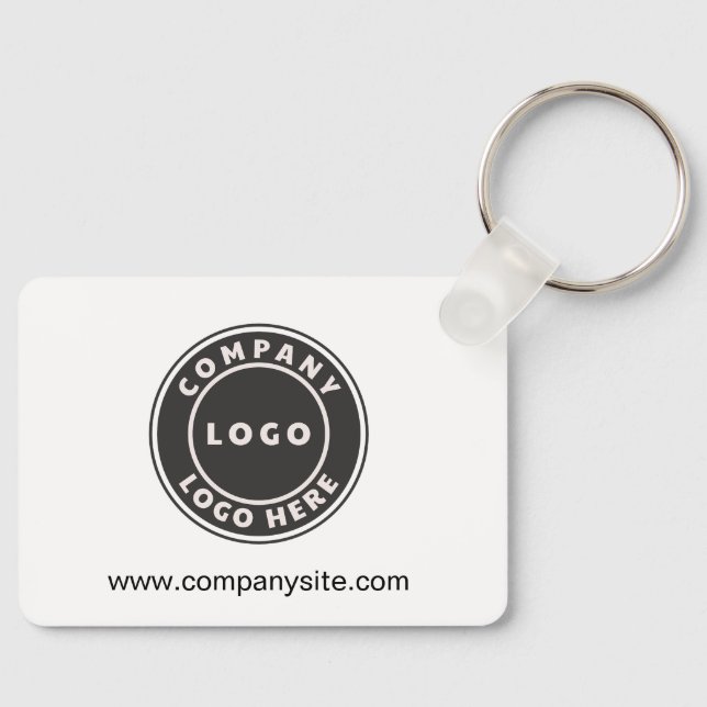 Firmenlogo und Website Custom Company Schlüsselanhänger (Vorderseite)