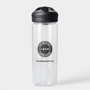 Firmenlogo und Website für Mitarbeiter in Unterneh Trinkflasche
