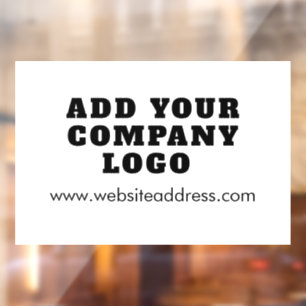 Firmenlogo und Website Unternehmen Custom Fensteraufkleber