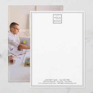 Firmenlogo Unternehmen Gebrandete Foto Zwei Rahmen Mitteilungskarte