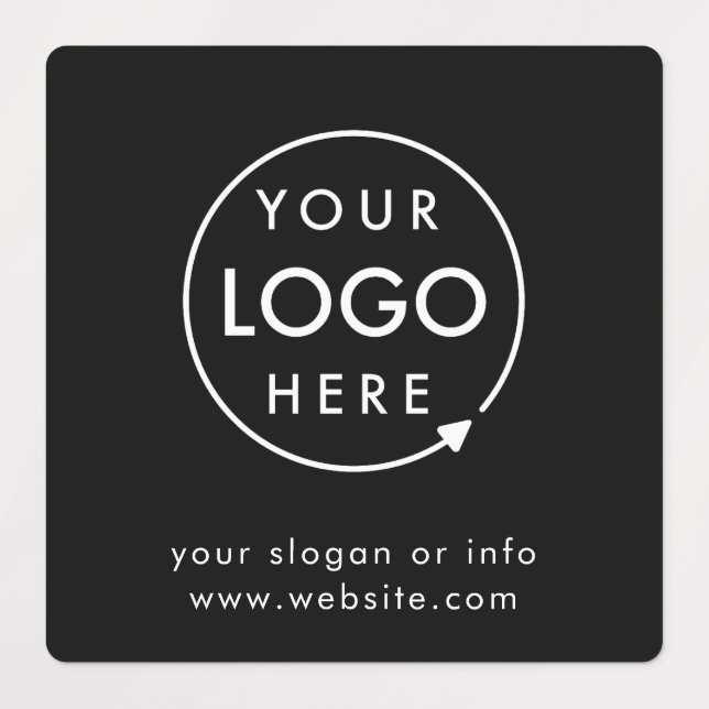 Firmenlogo | Unternehmen Minimalistisch Etiketten (Design 1)